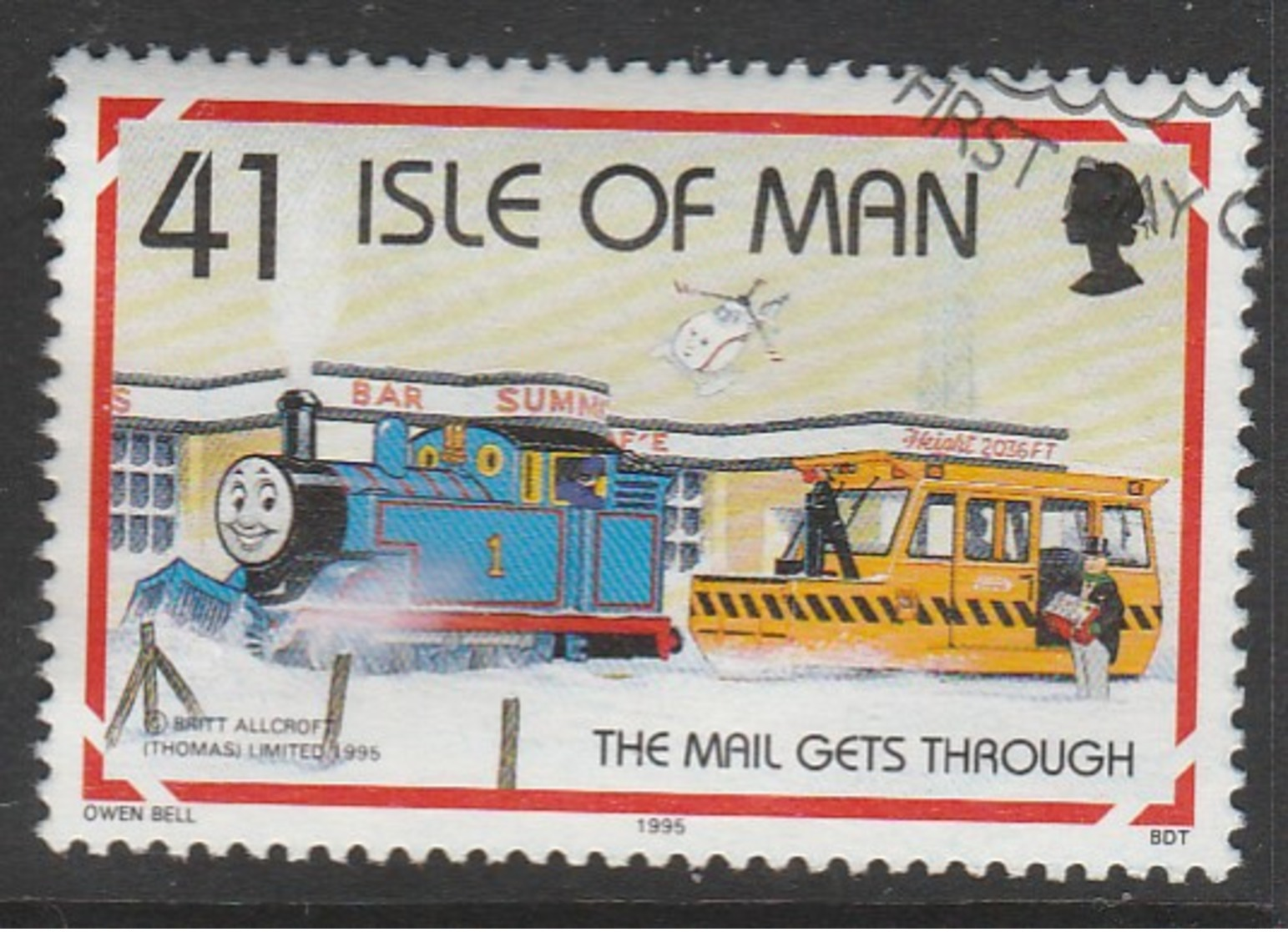 Isle Of Man 1995 Thomas The Tank Engine 41 P Multicoloured SW 638 O Used - Isle Of Man