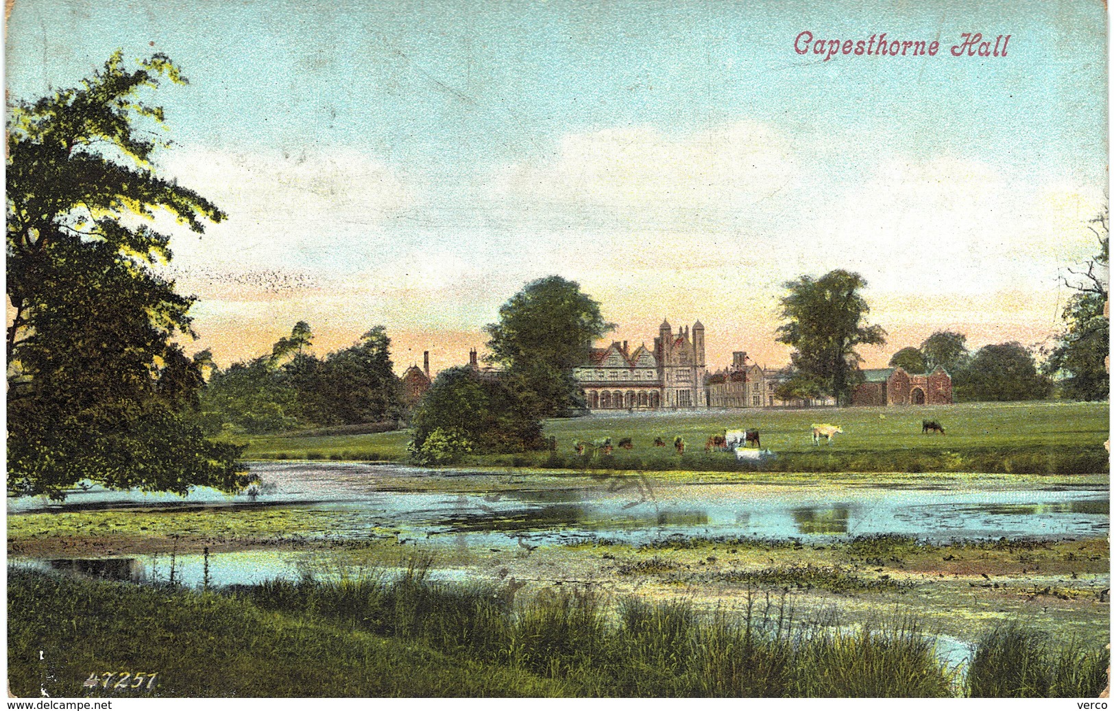 Carte Postale Ancienne De CAPESTHORNE HALL - Other & Unclassified