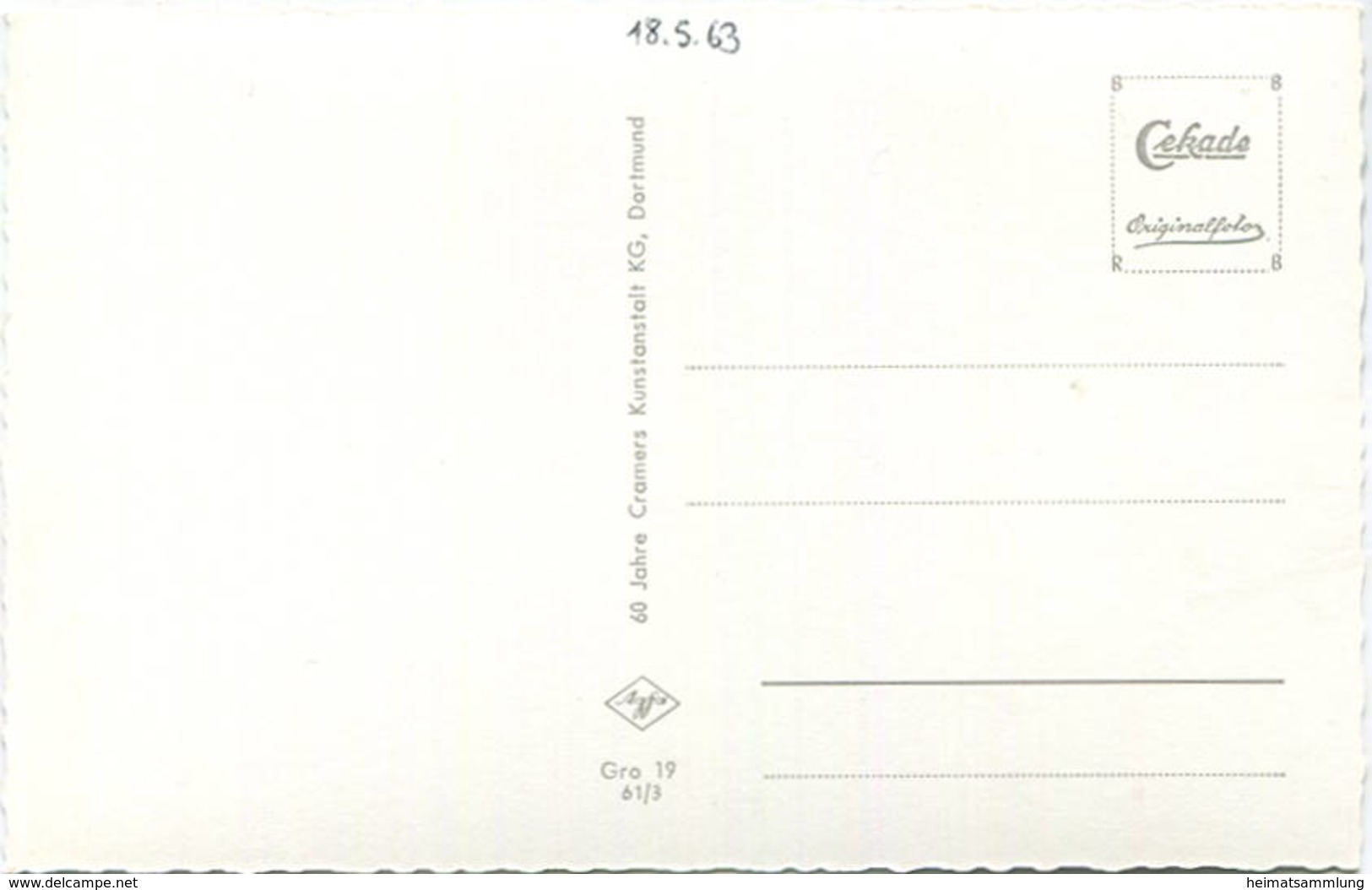 Gronau - Neustrasse - Grenzübergang - Foto-AK 60er Jahre - Cramers Kunstanstalt Dortmund - Gronau