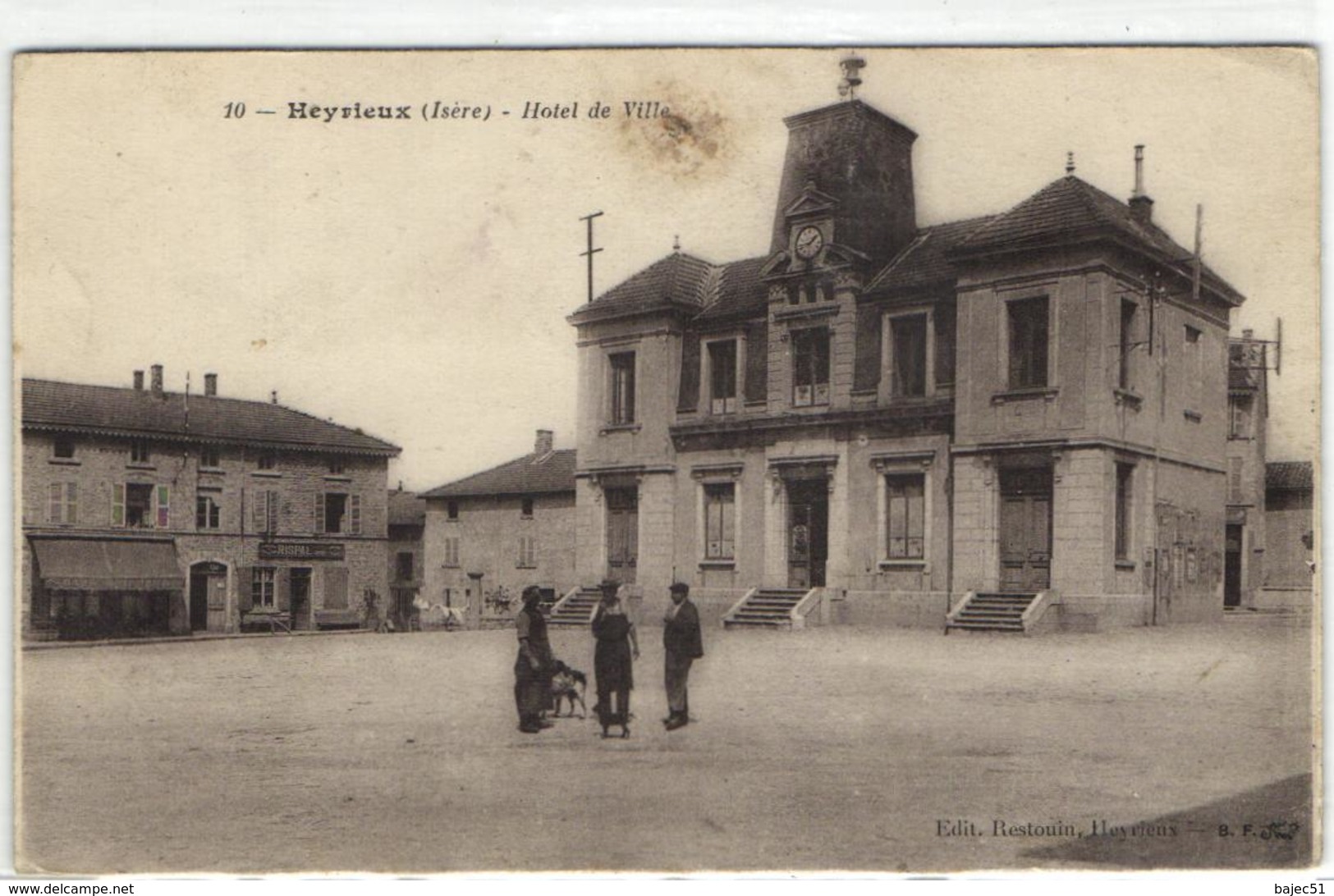 1 Cpa Heyrieux - Hôtel De Ville - Herbeys