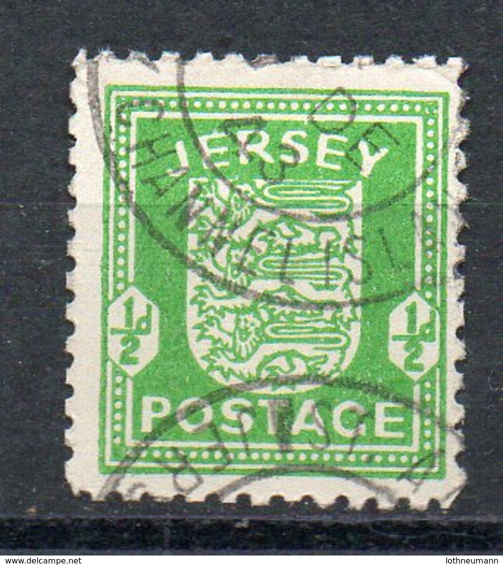 Jersey 1941/42: 1/2 D Grün, Gebraucht, Siehe Scan; Michel Nr. 1        O - Besetzungen 1938-45