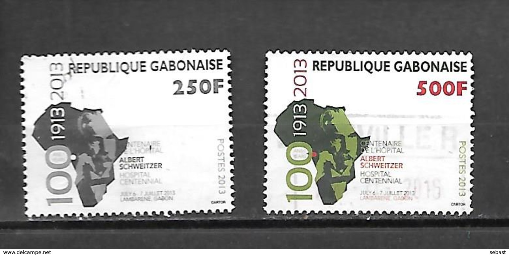 TIMBRE OBLITERE DU GABON DE 2013 - Gabon (1960-...)