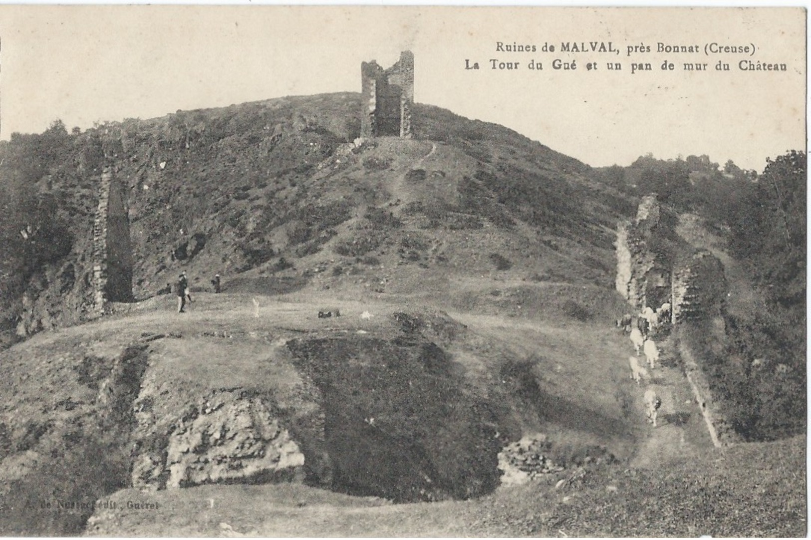 23 -BONNAT - Ruines De Malval - Années 1910s - Autres & Non Classés