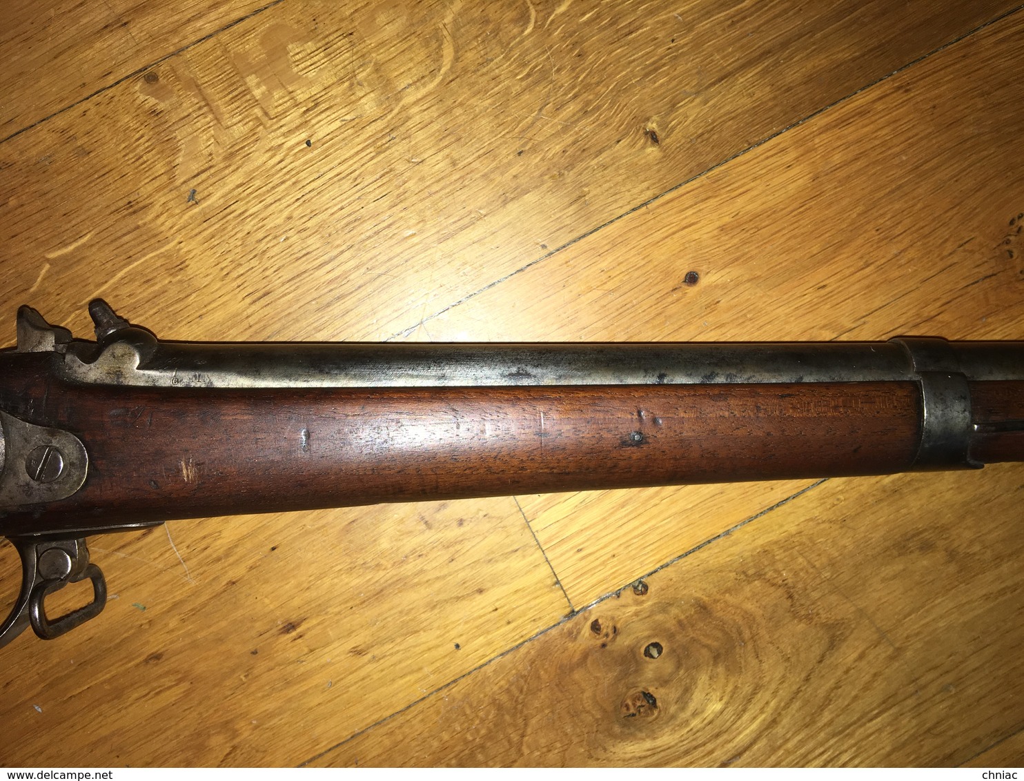 FUSIL D’INFANTERIE REGLEMENTAIRE FRANÇAIS MODELE 1842 BIEN COMPLET AVEC SA BAGUETTE