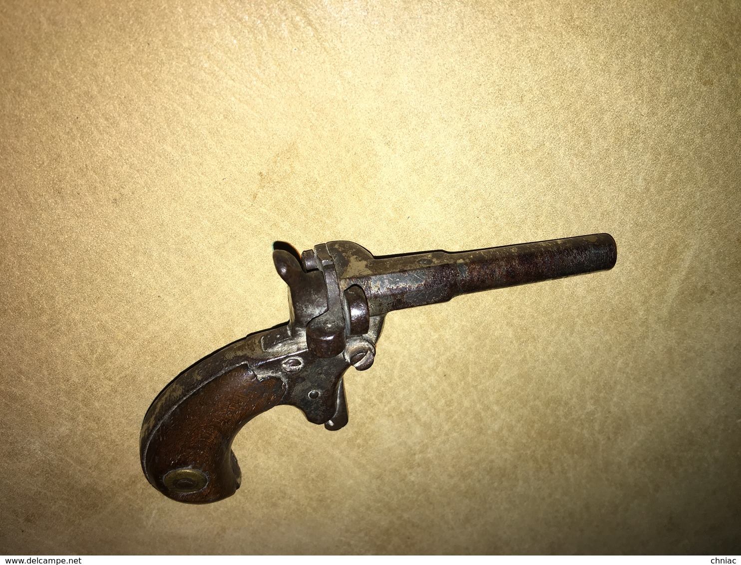 RARE ANCIEN PETIT PISTOLET DE CYCLISTE A UN COUP BIEN COMPLET A NETTOYER - Armes Neutralisées