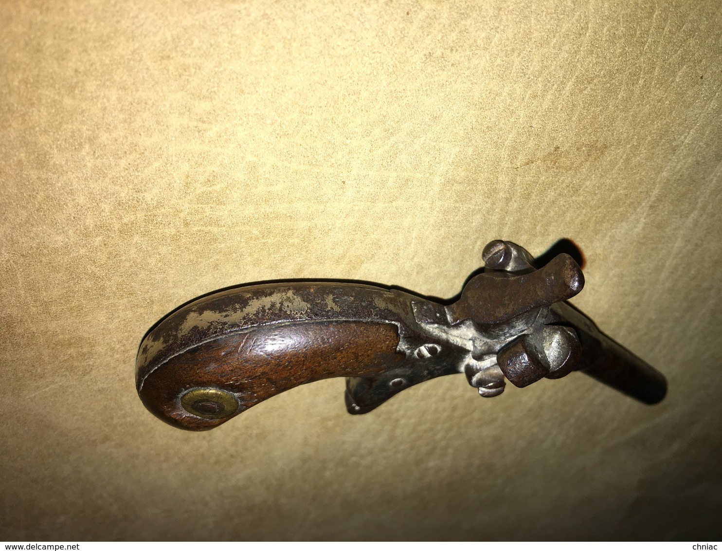 RARE ANCIEN PETIT PISTOLET DE CYCLISTE A UN COUP BIEN COMPLET A NETTOYER - Armes Neutralisées