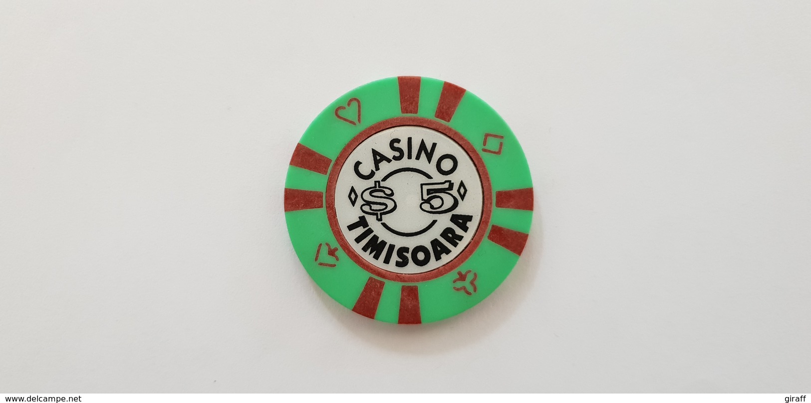 Casino Timisoara Romania 5$ Casino Chip Jeton - Casino