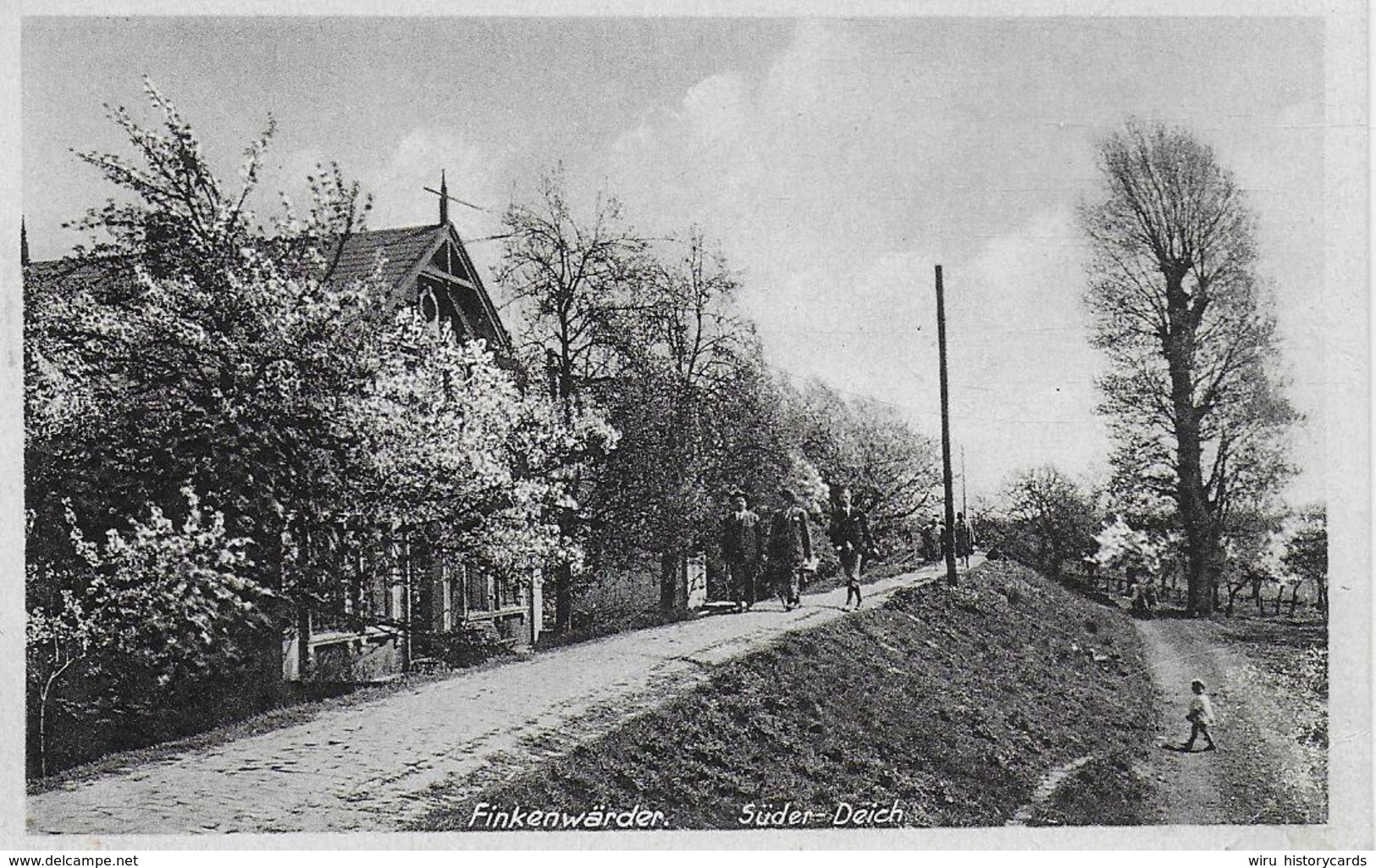 AK 0093  Finkenwärder ( Finkenwerder ) - Süder-Teich Ca. Um 1920-30 - Finkenwerder