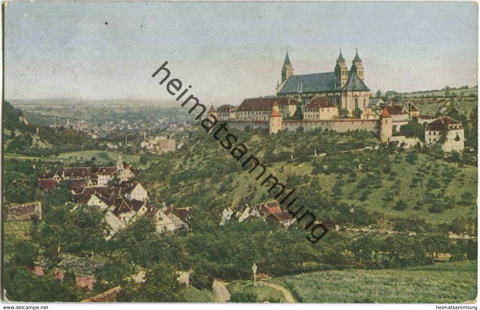 Schwäbisch Hall - Schloss Comburg - Verlag F. Luib Strassburg Gel. 1918 - Schwäbisch Hall