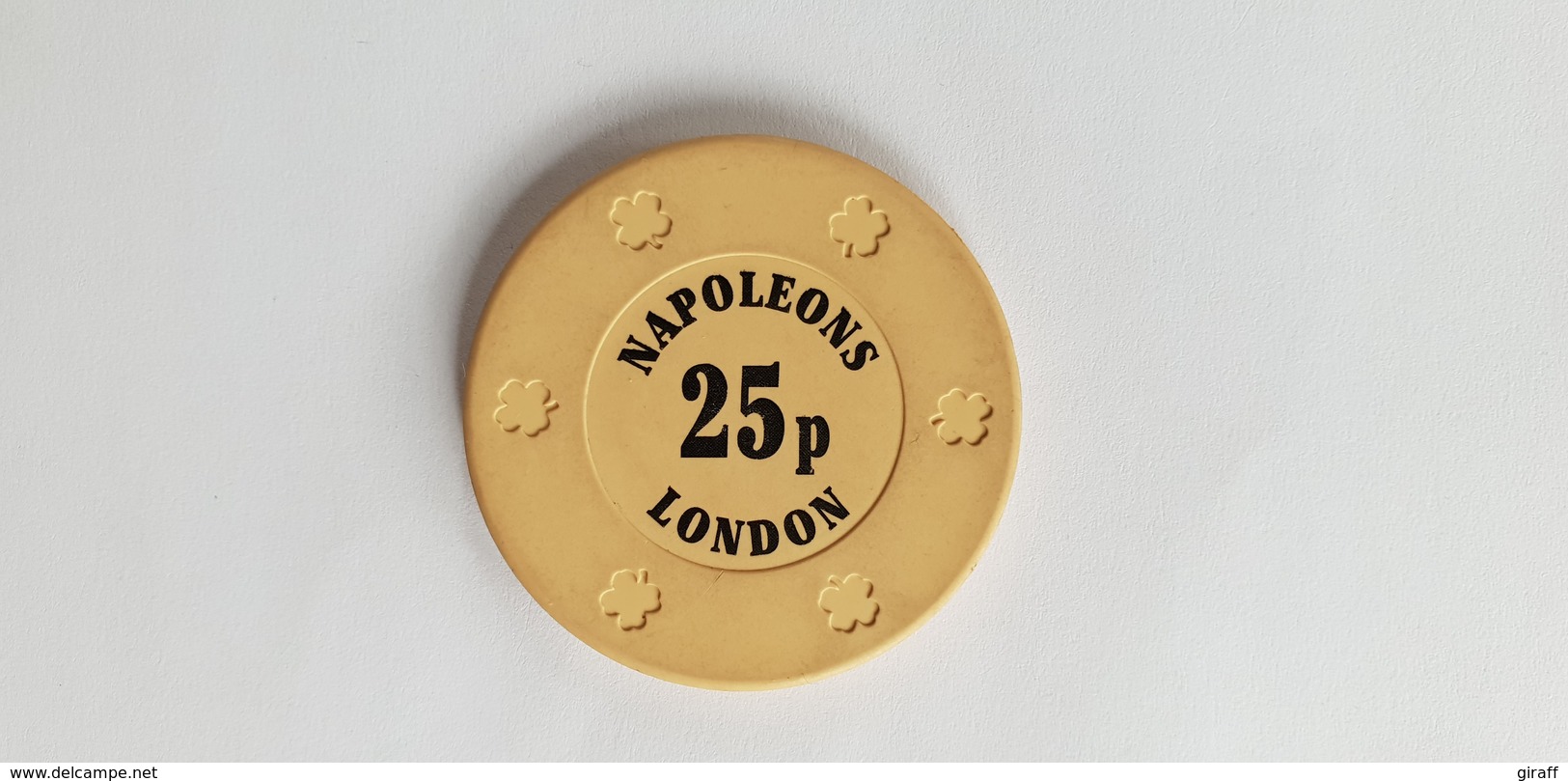 Napoleons Casino London UK 25p Casino Chip Jeton - Casino