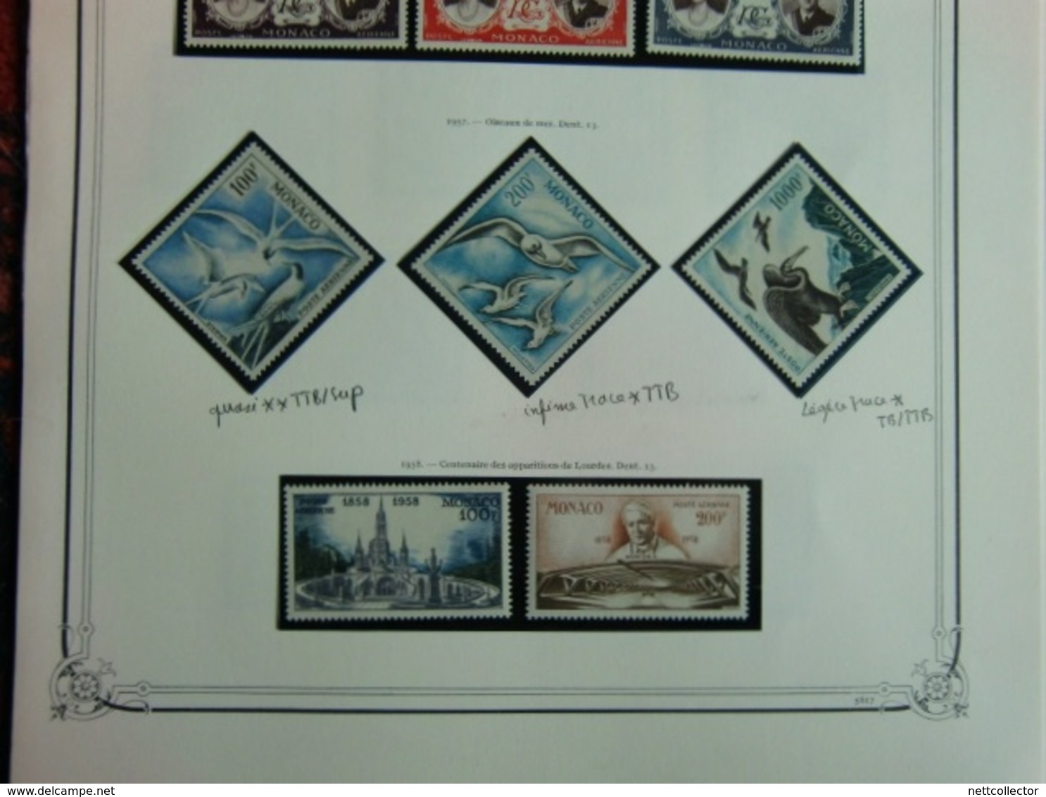 COLLECTION MONACO POSTE AERIENNE ANNEES 1940 / 1974 NEUFS * / ** TTB / SUP. COTE TRES IMPORTANTE