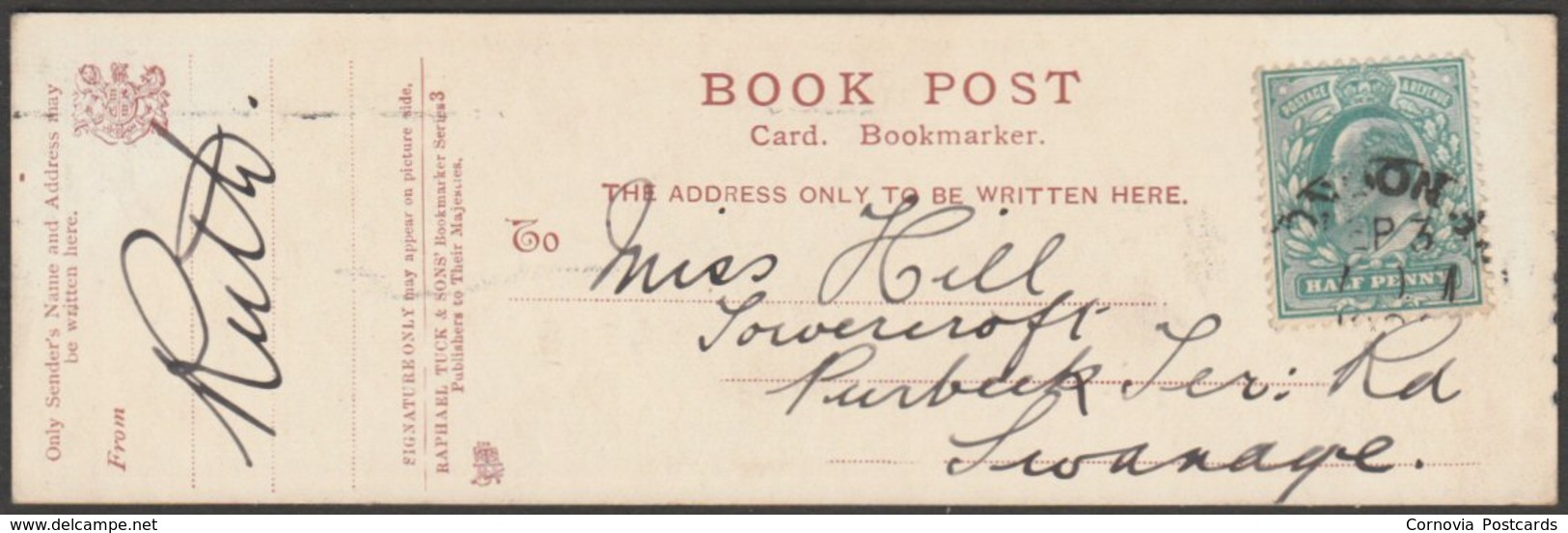 Actress Olive Morrell, C.1904 - Tuck's Bookmarker Postcard - Theatre