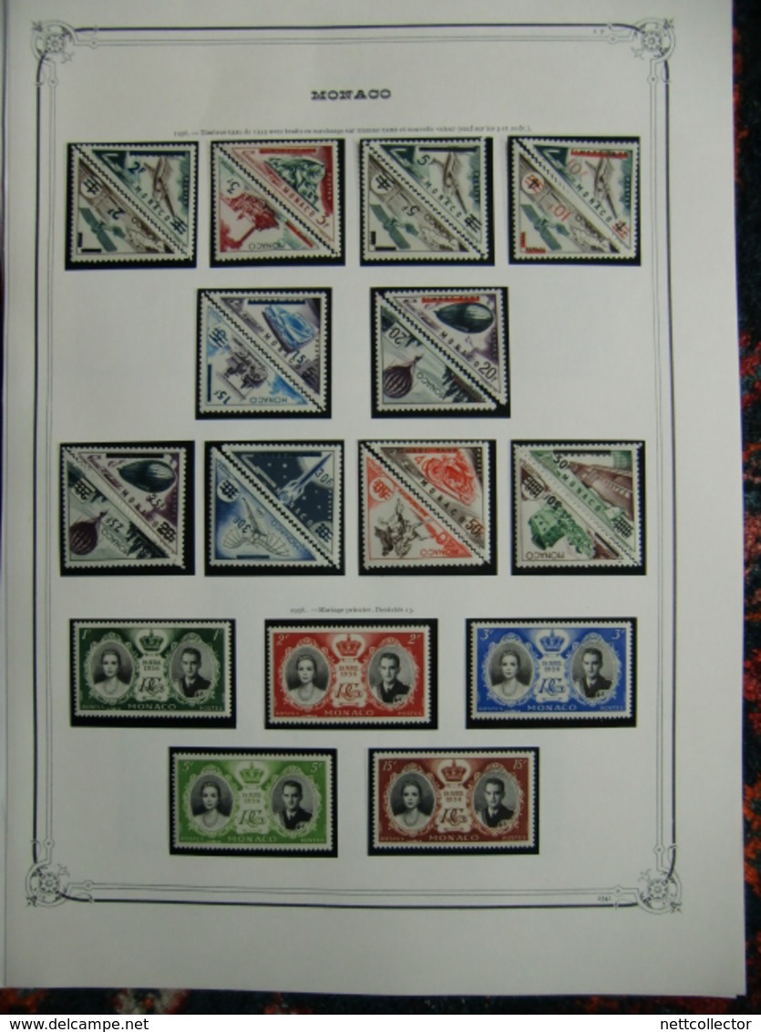 COLLECTION MONACO ANNEES 1940 / 1959 NEUFS* / ** TB / SUP. COTE IMPORTANTE