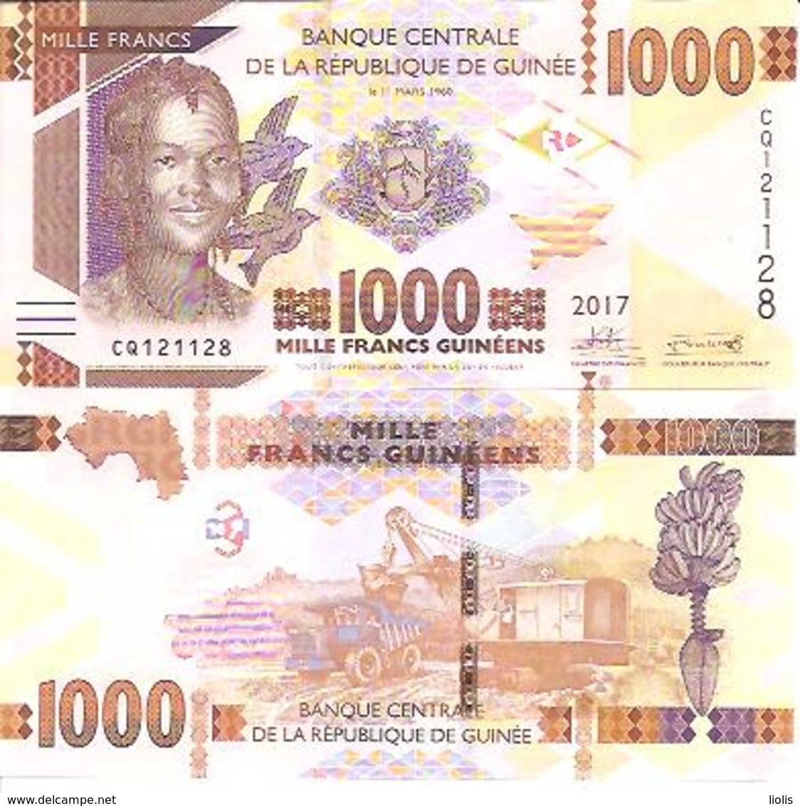 Guinea  New   1000 Francs  2017  UNC - Guinée