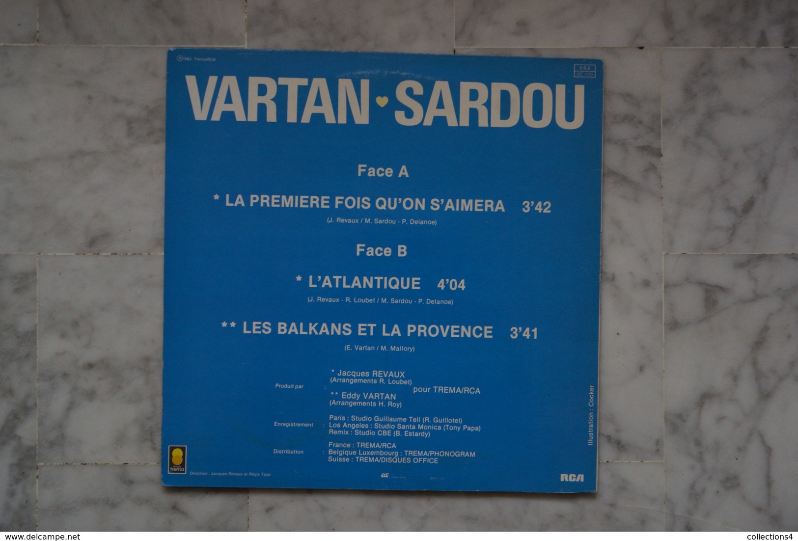 MICHEL SARDOU SYLVIE VARTAN LA PREMIERE FOIS QU ON S AIMERA MAXI 45T  DE 1983 VALEUR + - 45 T - Maxi-Single