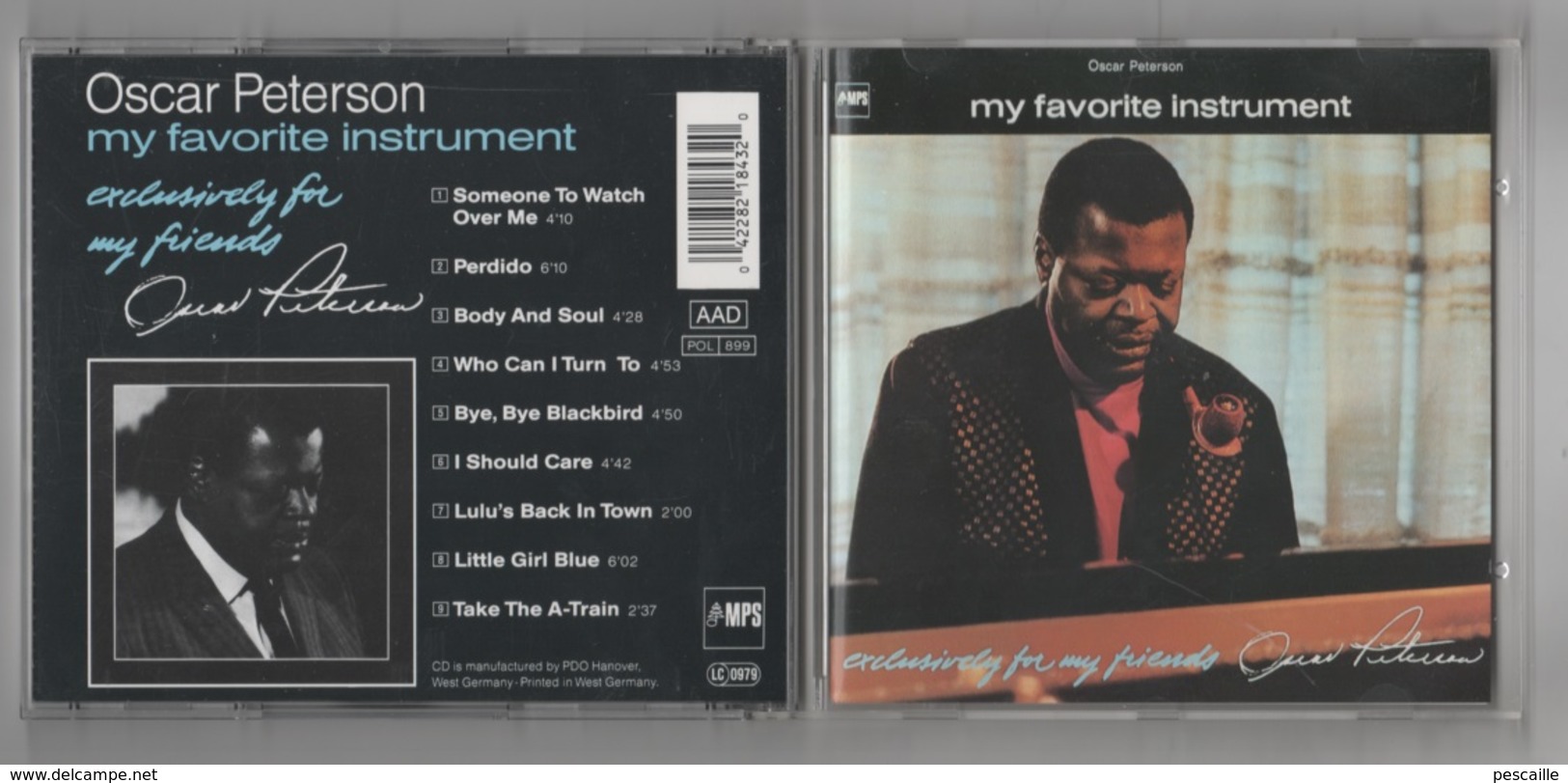 JAZZ - CD OSCAR PETERSON - MY FAVORITE INSTRUMENT - EXCLUSIVELY FOR MY FRIENDS - AAD - MPS - 1968 - Jazz