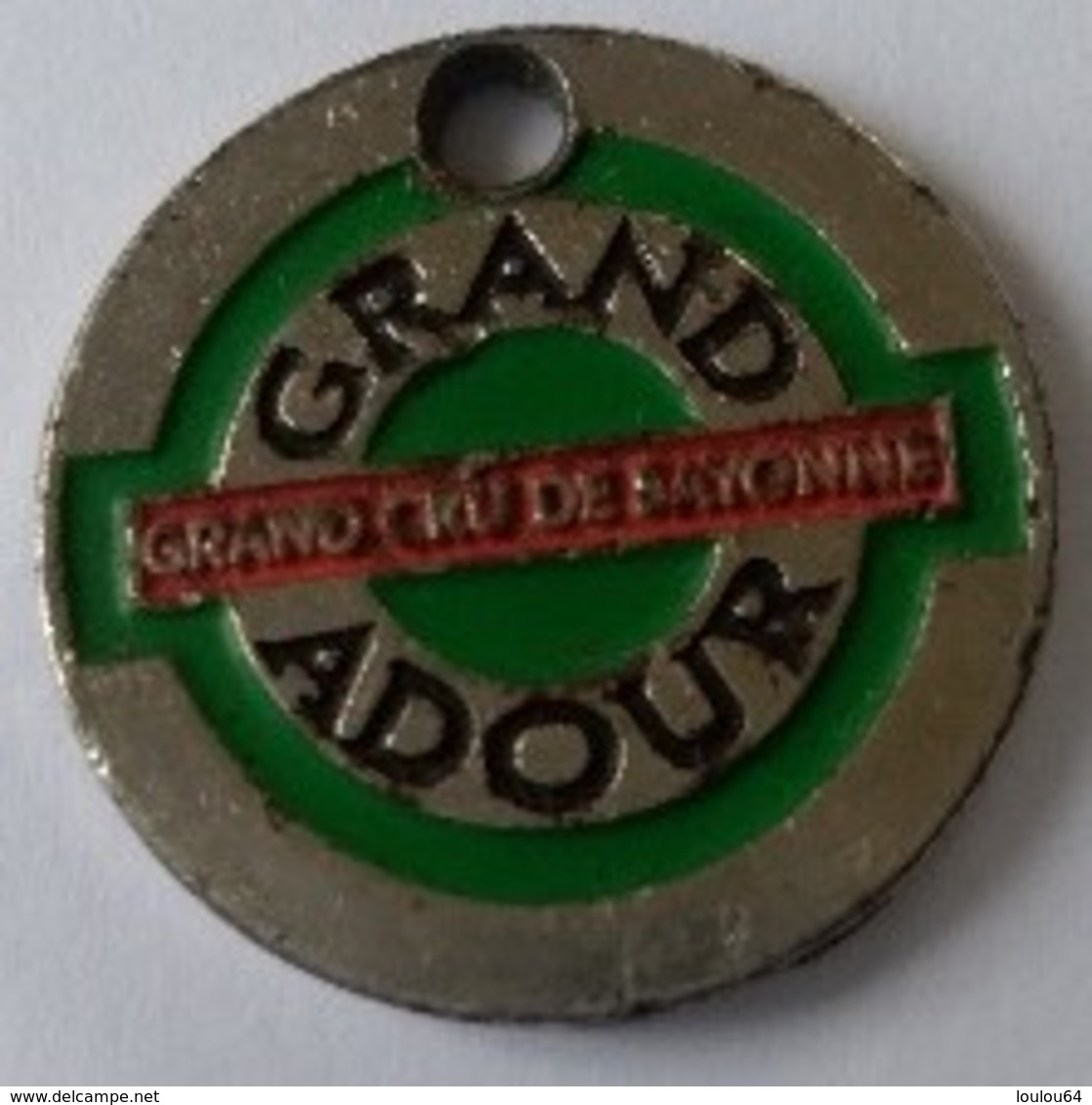 Jeton De Caddie - GRAND ADOUR - Grand Cru De BAYONNE - En  Métal - - Jetons De Caddies