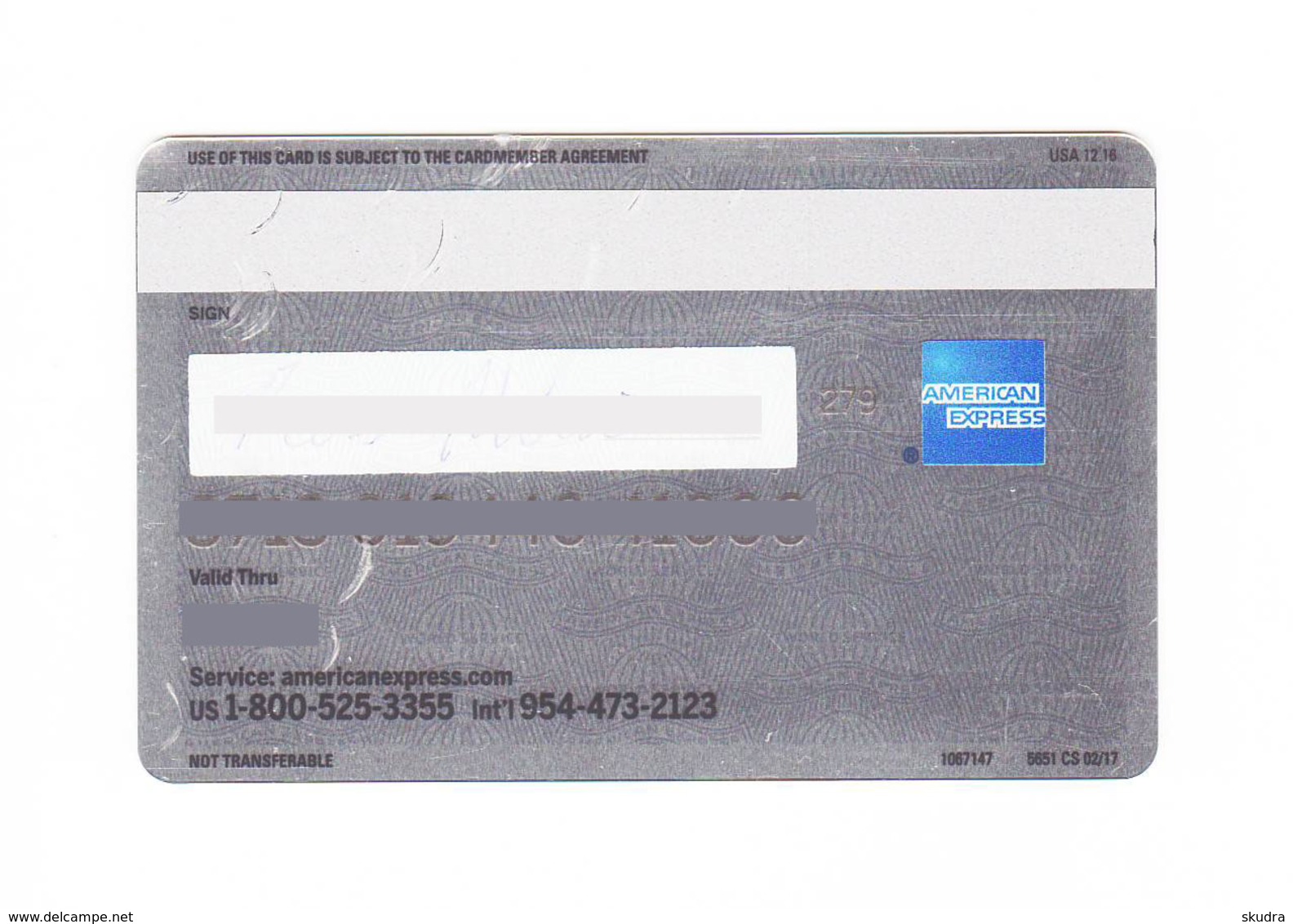 American Express USA - M E T A L - Platinum AMEX Expired - Cartes De Crédit (expiration Min. 10 Ans)