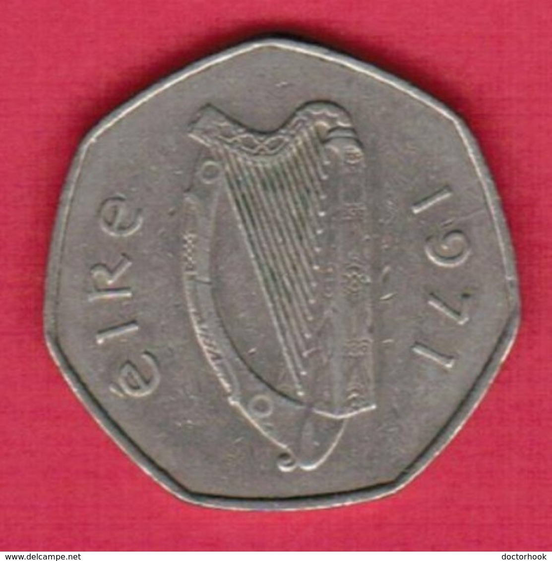 IRELAND   50 PENCE 1971 (KM # 24) #5222 - Irlanda