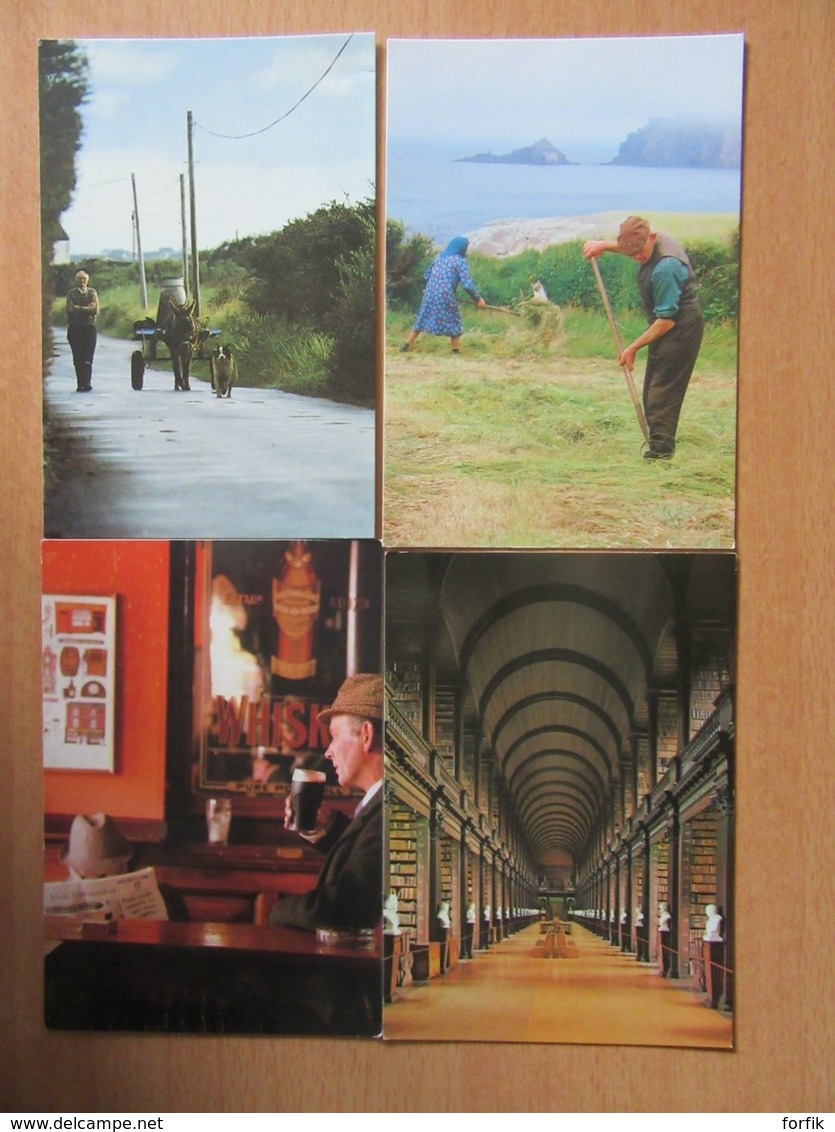 Irlande + Jersey - Lot De 11 Cartes Postales Modernes (CPM) Dont Animées, Non-circulées - Autres & Non Classés