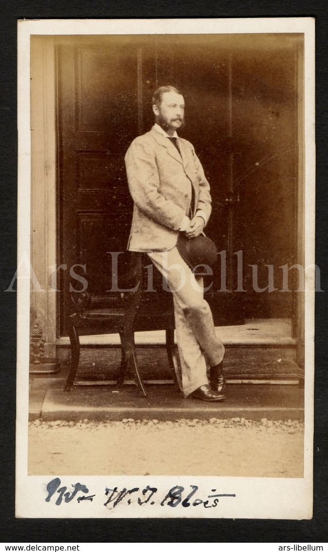 Photo-carte De Visite / CDV / Homme / Man / Photographer Charles Dabis / Derbyshire / England / W. J. Blois / 2 Scans - Anciennes (Av. 1900)