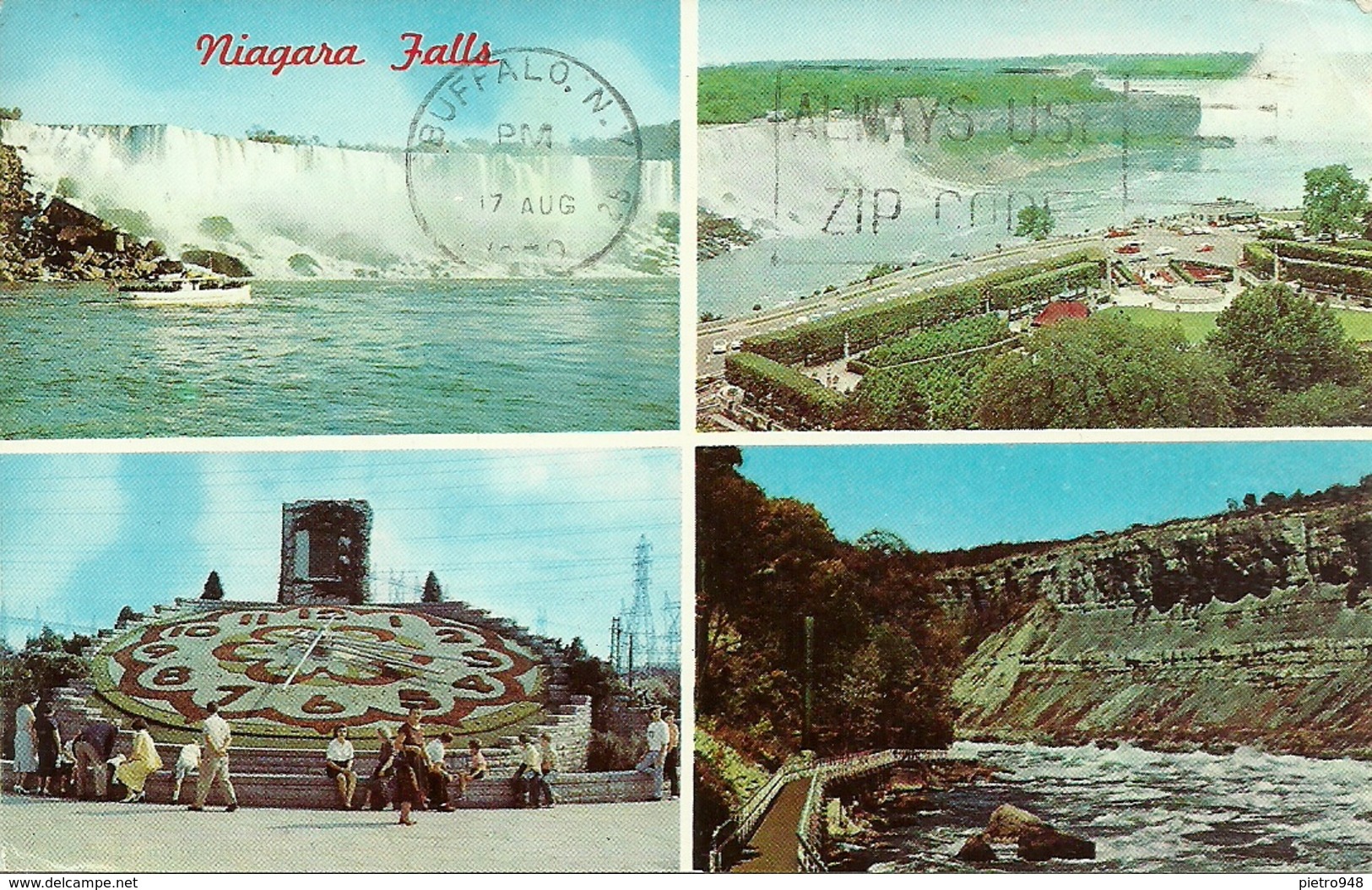 Niagara Falls (New York, USA) American Falls, Maid Of The Mist, Hydro Floral, Clock At Queenston - Altri & Non Classificati