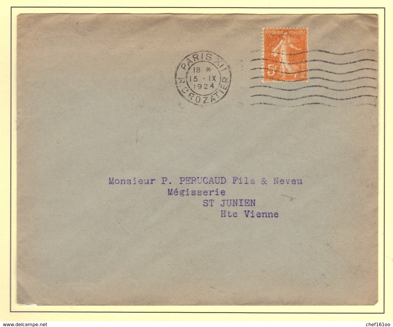 Semeuse N°158 De Roulette, Impression Dépouillée, Sans Correspondance. - 1906-38 Semeuse Camée