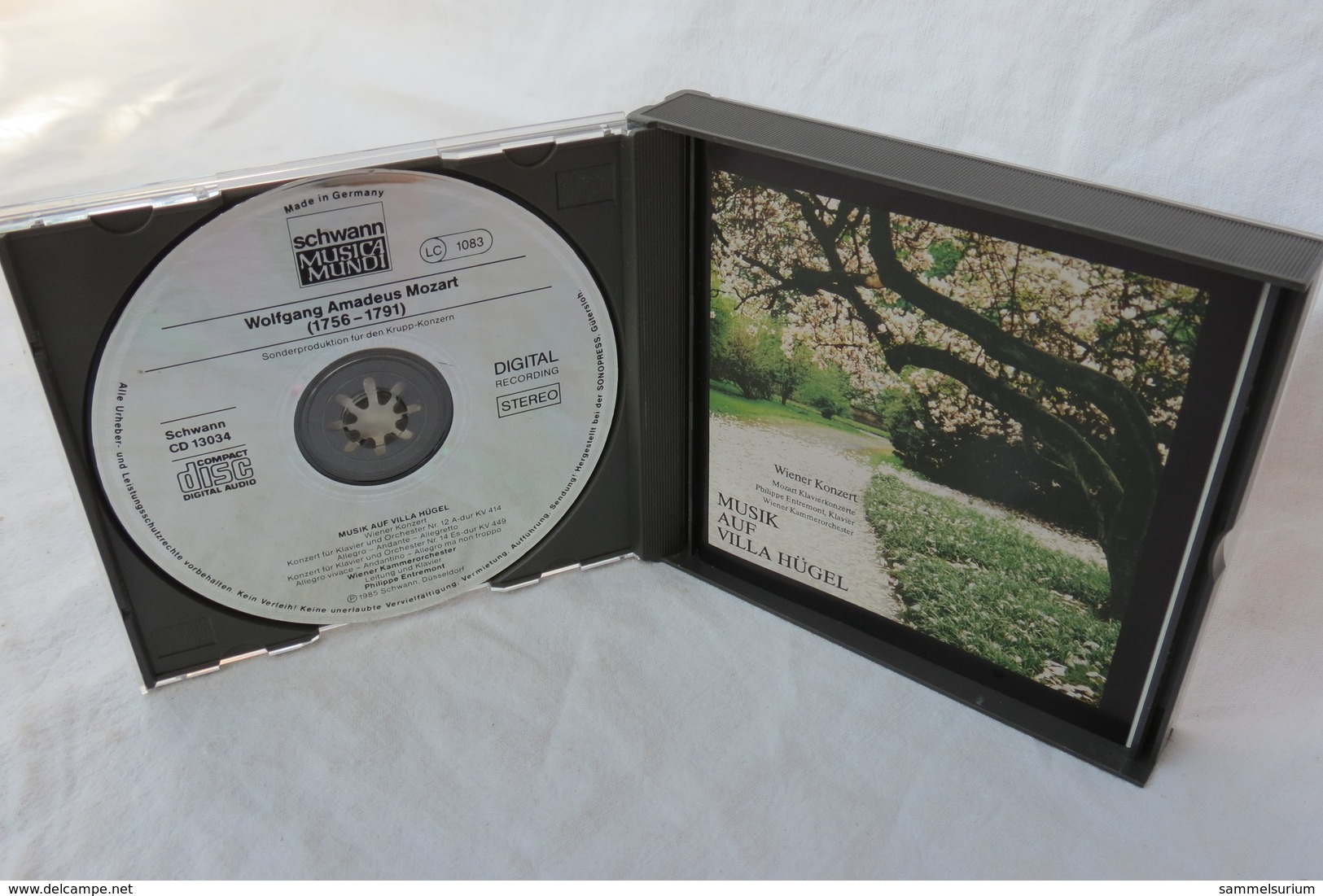 2 CDs "Musik Auf Villa Hügel" Wiener Kammerorchester, Wiener Konzert, Klavierkonzerte, Oboenkonzerte - Klassik