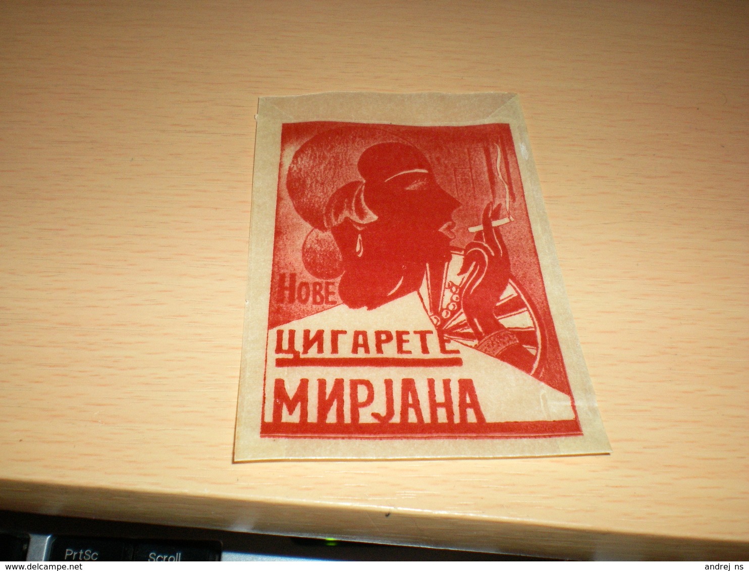 Cigarette-Mirjana-Glassine--Paper-Bag 1930 - Tabaksdozen (leeg)