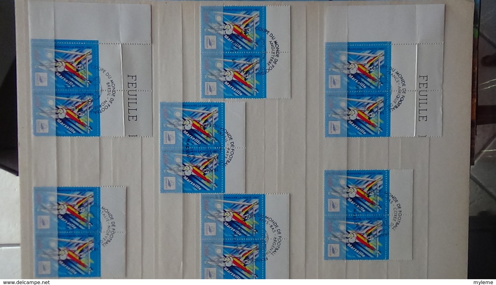 Collection de timbres et blocs de France oblitérés dont épreuves et autres docs philatéliques.