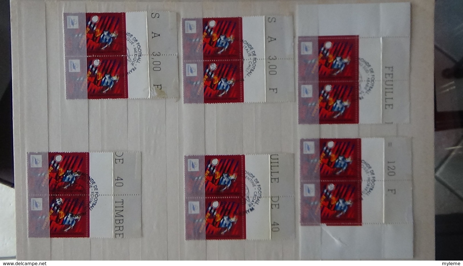 Collection de timbres et blocs de France oblitérés dont épreuves et autres docs philatéliques.