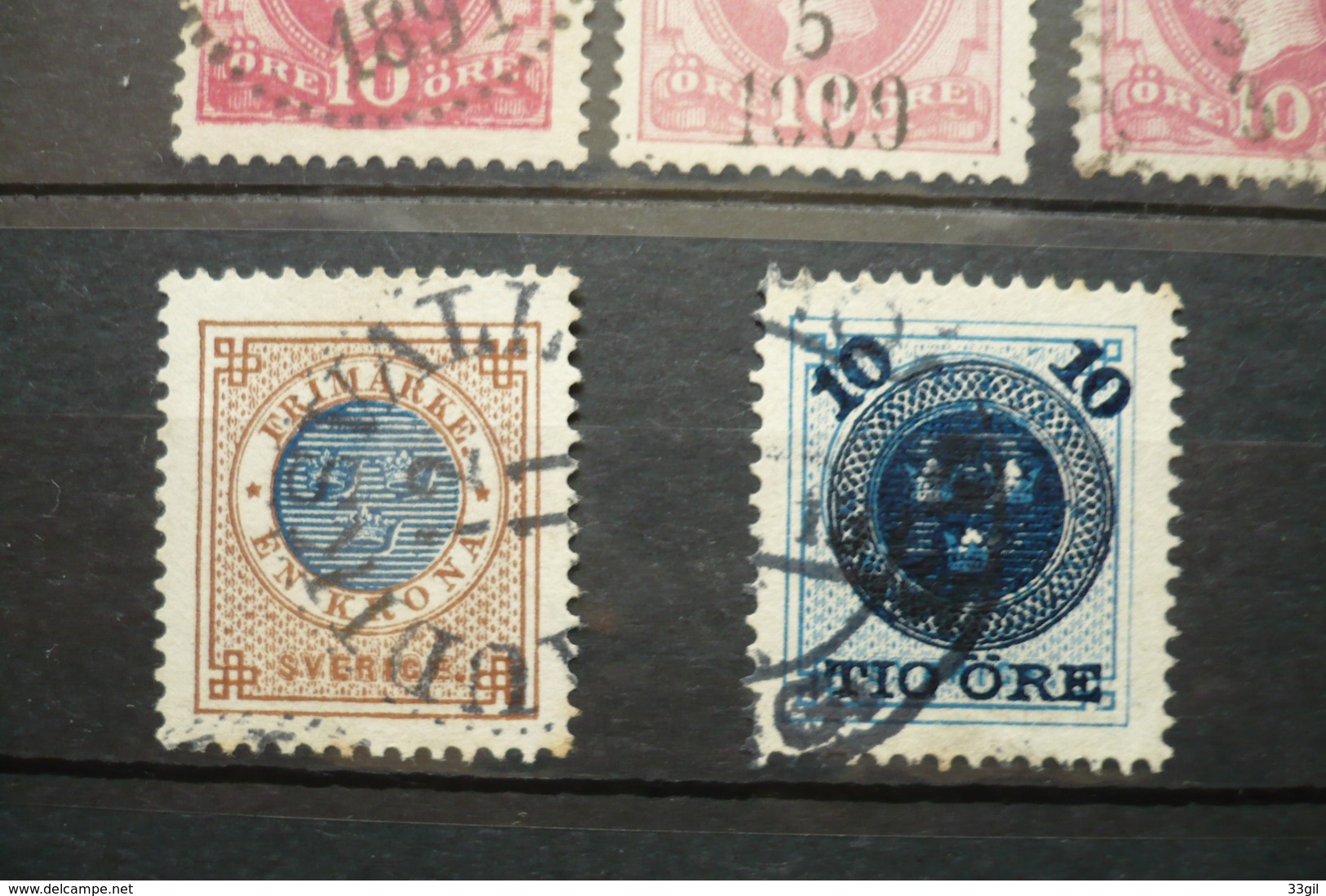 Suede Collection 1885/89 Nuances Oblitérations Upsala Flisby Wingaker Dont N°29 Neuf ..... - Used Stamps