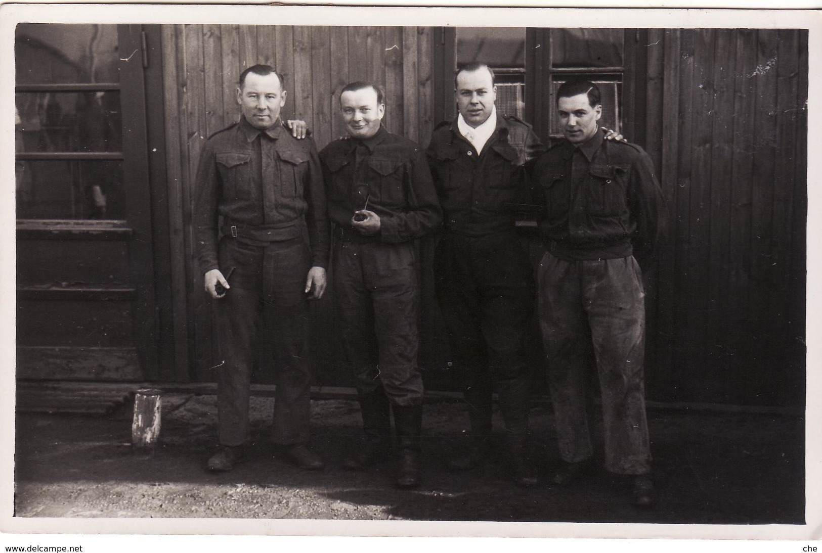 CARTE PHOTO PRISONNIER DE GUERRE 40 45 STALAG LAGER D BAU BAT X HOMBURG VERS PONT DE ROIDE - Guerre 1939-45