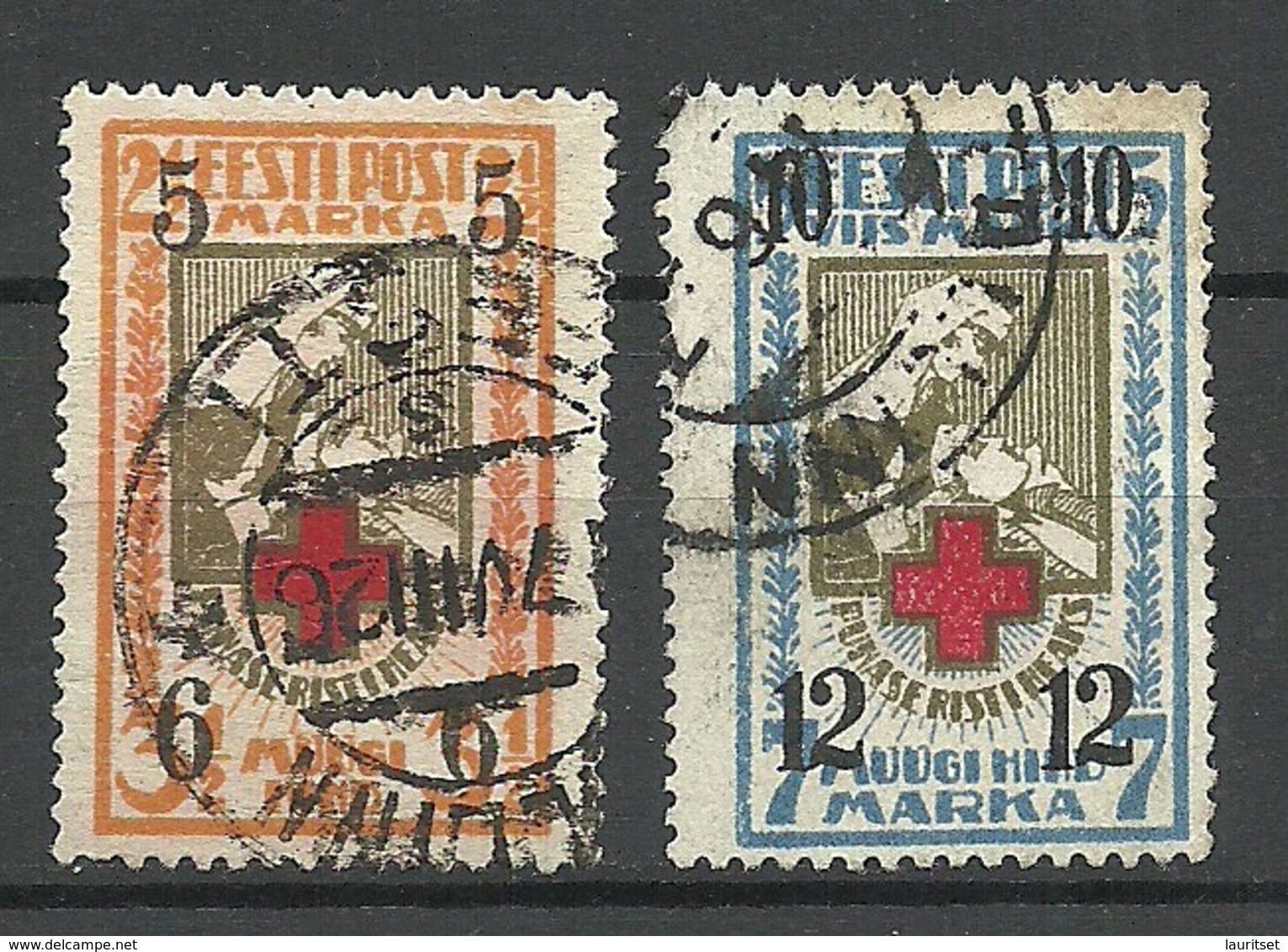 Estland Estonia 1926 Michel 60 - 61 O - Estonie