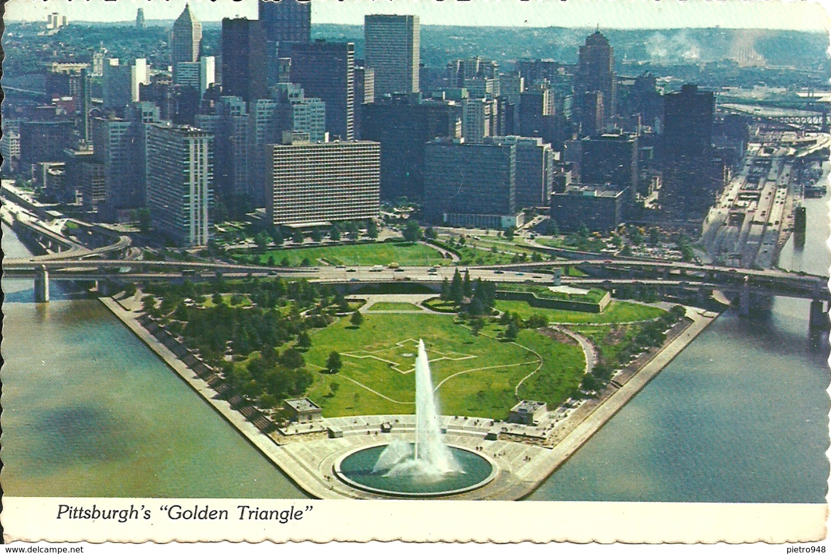 Pittsburgh (Pennsylvania, USA) Aerial View Of The Pittsburgh's "Golden Triangle", Vue Aerienne, Luftansicht - Pittsburgh