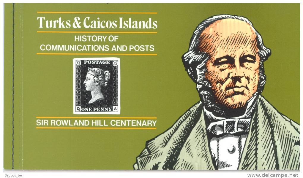 TURKS & CAICOS - 1979 - MNH/***- LUXE - BOOKLET SIR ROWLAND HILL CENTENARY  - Yv 454-466 Lot 18445 - Turks And Caicos