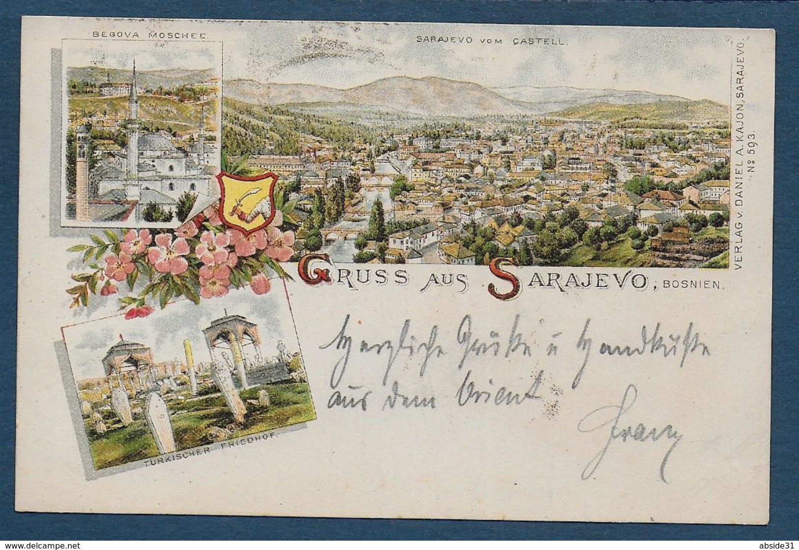 Gruss Aus  SARAJEVO  1896 - 2 Scans - Bosnie-Herzegovine