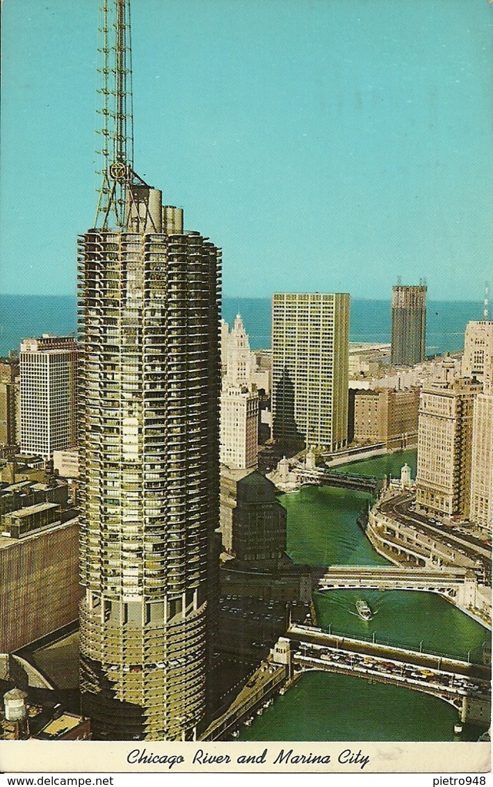 Chicago (Illinois, USA) Chicago River And Marina City - Chicago