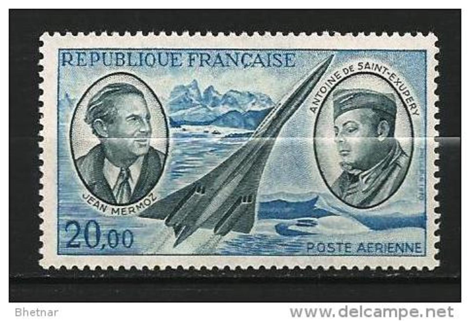 FR Aerien YT 44 (PA) " Mermoz & Saint-Exupery " 1970 Neuf** - 1960-.... Neufs