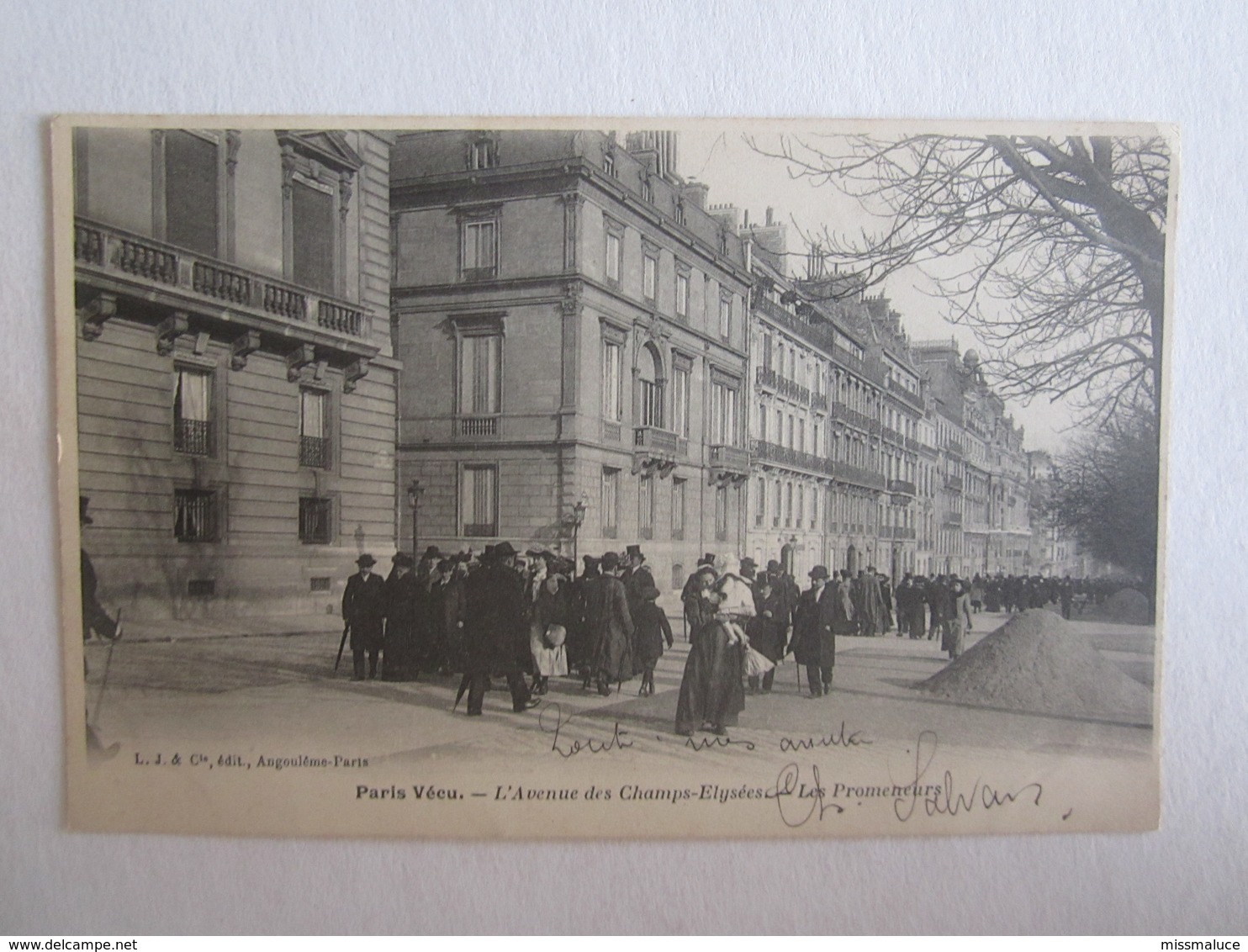 75 Paris Vécu Aux Champs Elysées L'avenue Des Champs Elysées Les Promeneurs - Altri & Non Classificati