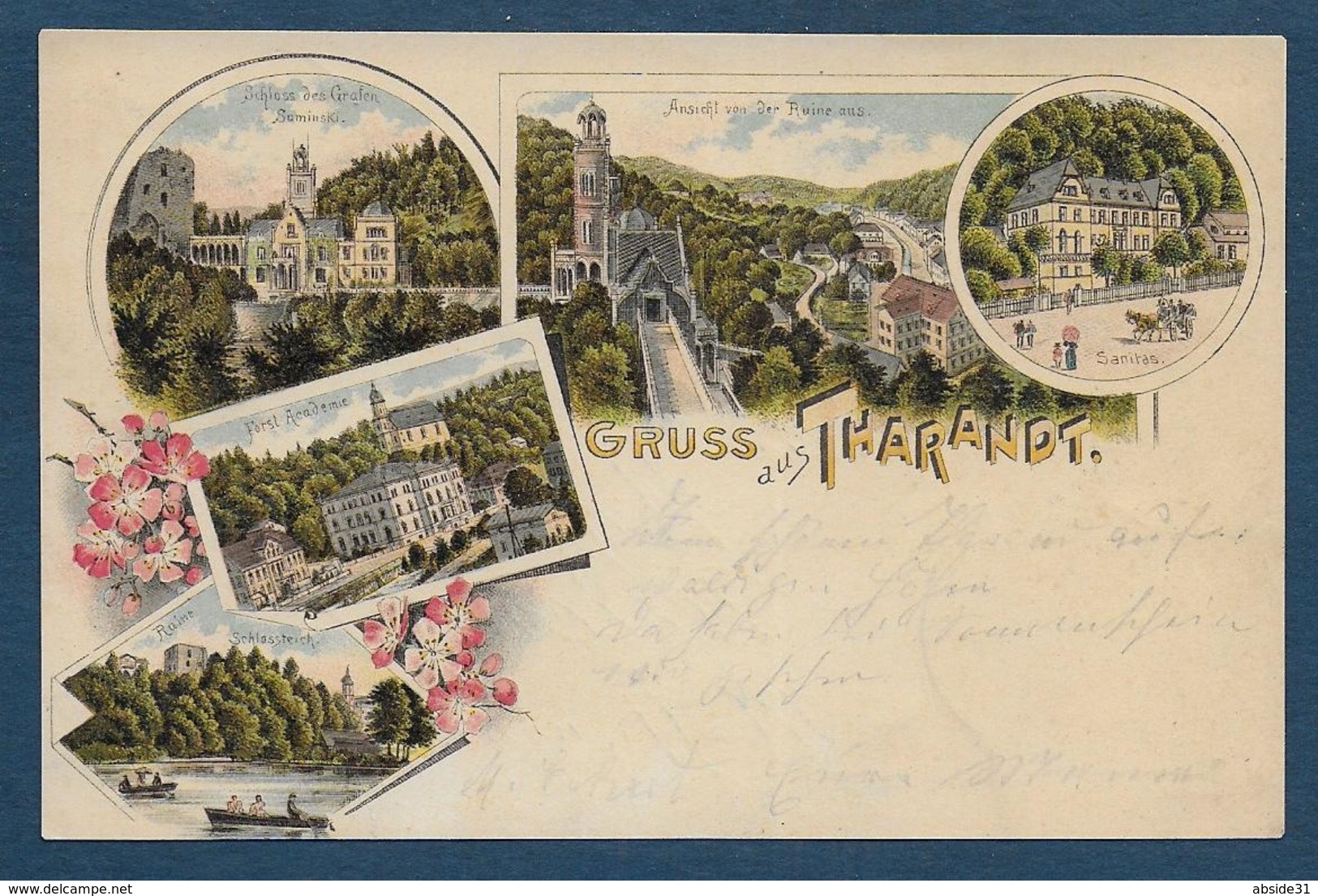 Gruss Aus  THARANDT  1899 - 2 Scans - Tharandt