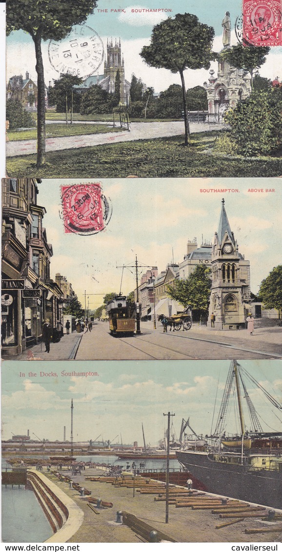 18 CP  15 De SOUTHAMPTON + 3 De LIVERPOOL - 5 - 99 Postcards