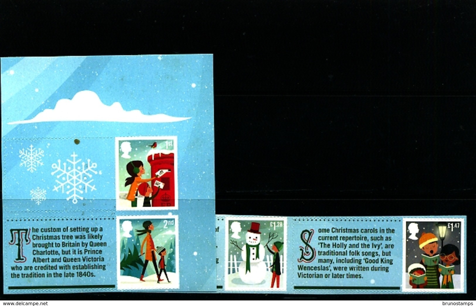GREAT BRITAIN - 2014  CHRISTMAS LITHO EX SMILERS SET  MINT NH - Nuovi