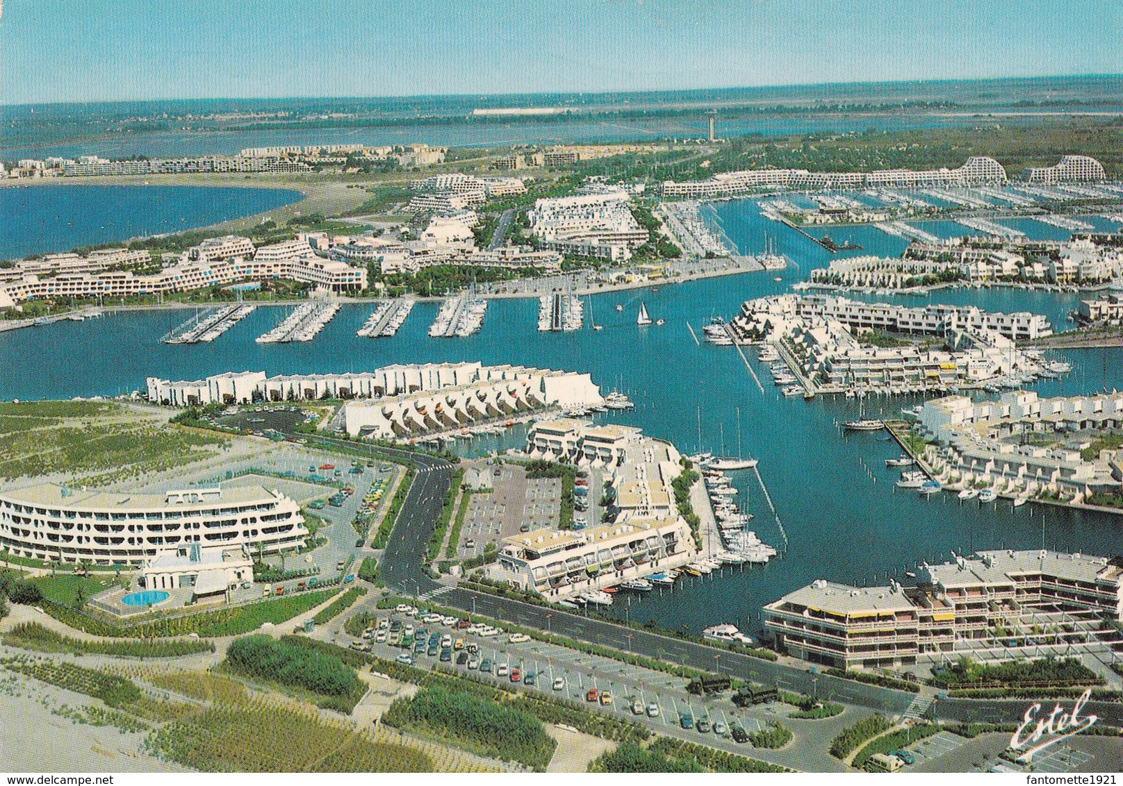 PORT CAMARGUE VUE GENERALE AERIENNE (dil423) - Autres & Non Classés