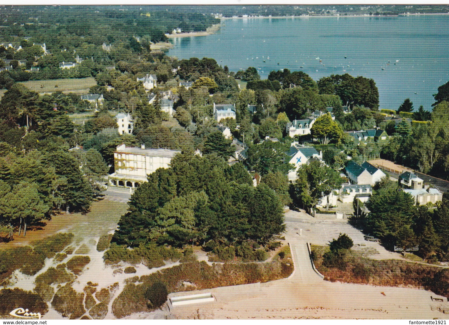 BEG MEIL HOTEL DES DUNES ET VUE AERIENNE SUR LA BAIE (dil423) - Beg Meil