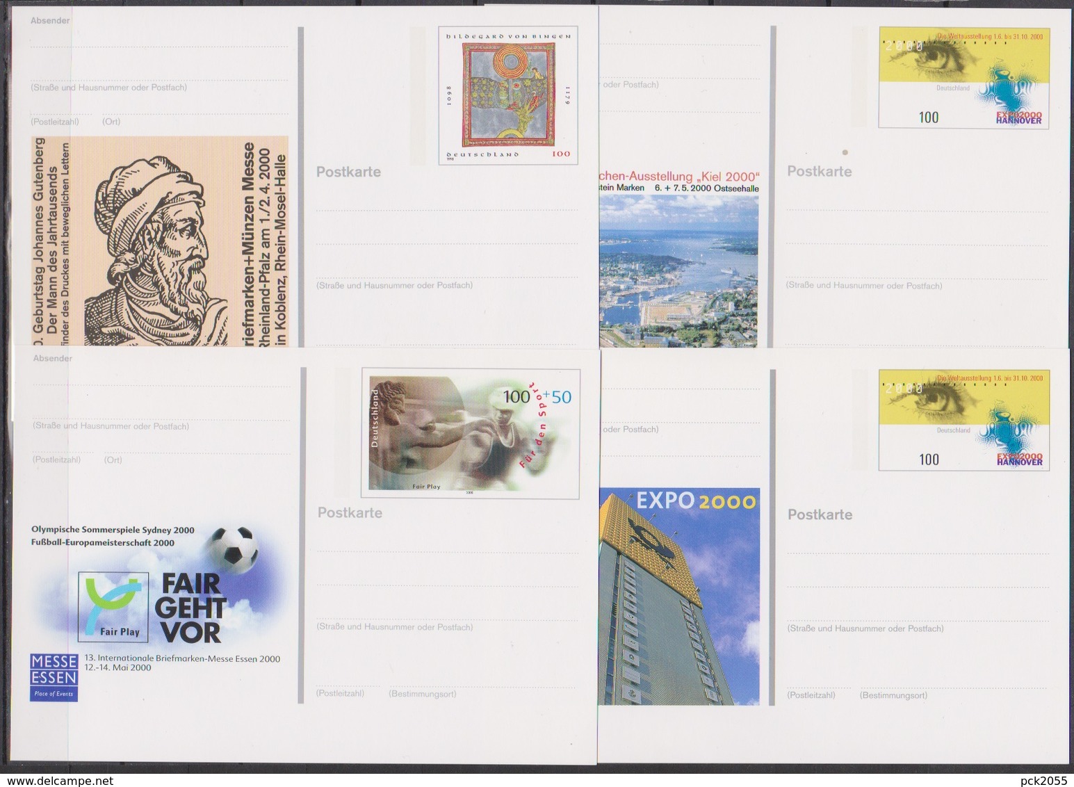 BRD Ganzsache PSo 66/67/68/69 Ungelaufen ( D 6387 ) Günstige Versandkosten ( - Postkarten - Ungebraucht