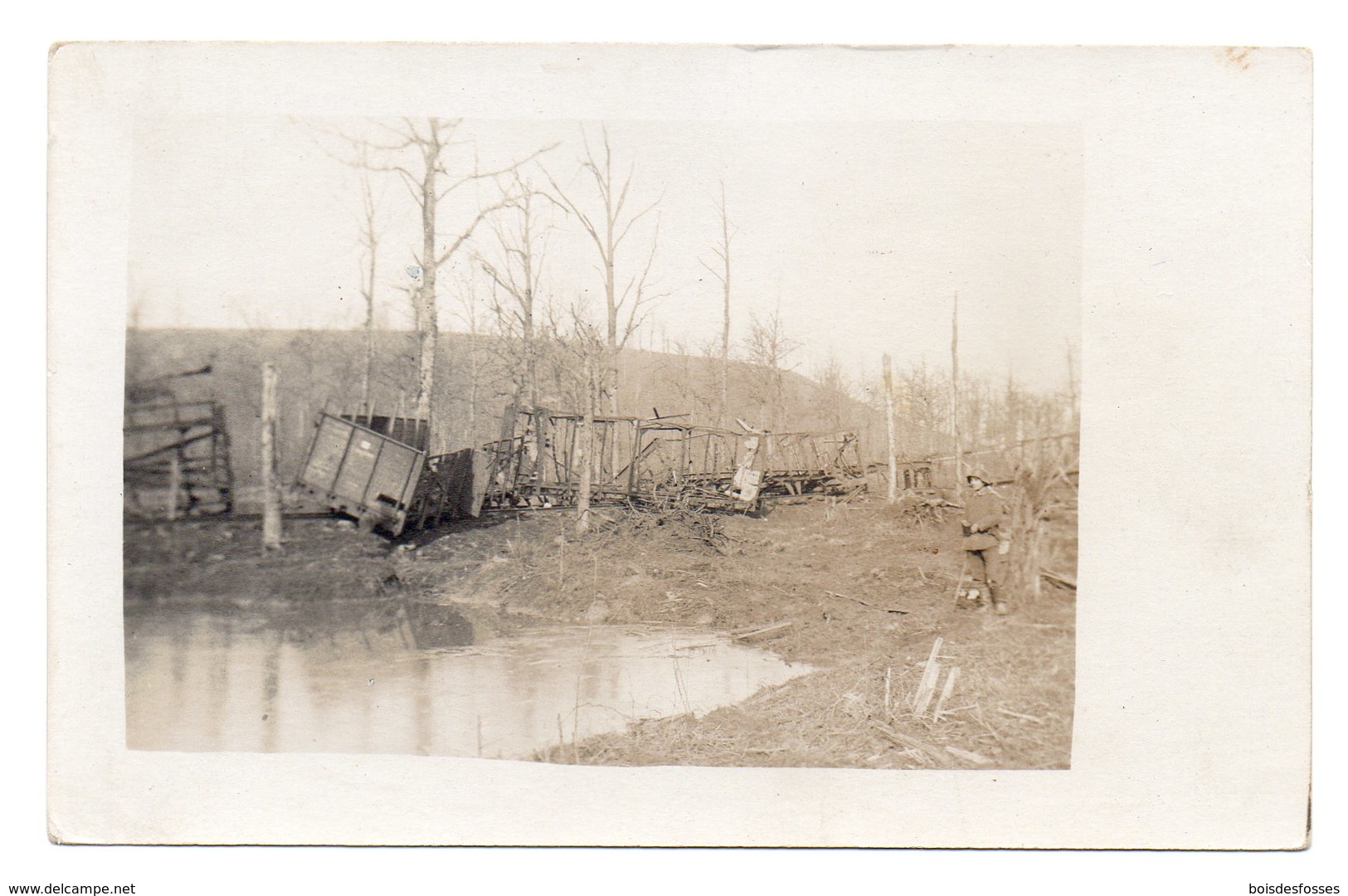 CARTE PHOTO ALLEMANDE DES JUMELLES D'ORNES.COTE 310.ORNES 55.VERDUN.14-18.1WK.WW1.1WELTKRIEG. - Autres & Non Classés