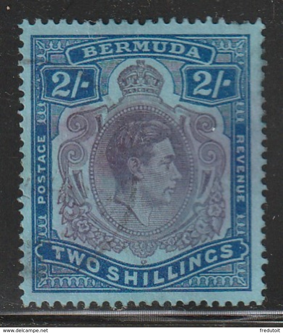 BERMUDES - N° 114 Obl  (1934-41) George VI - 2 Shillings - Bermuda