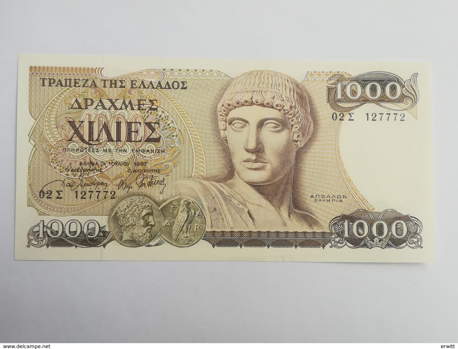 GRECIA 1000 DRACME 1987 - Grecia