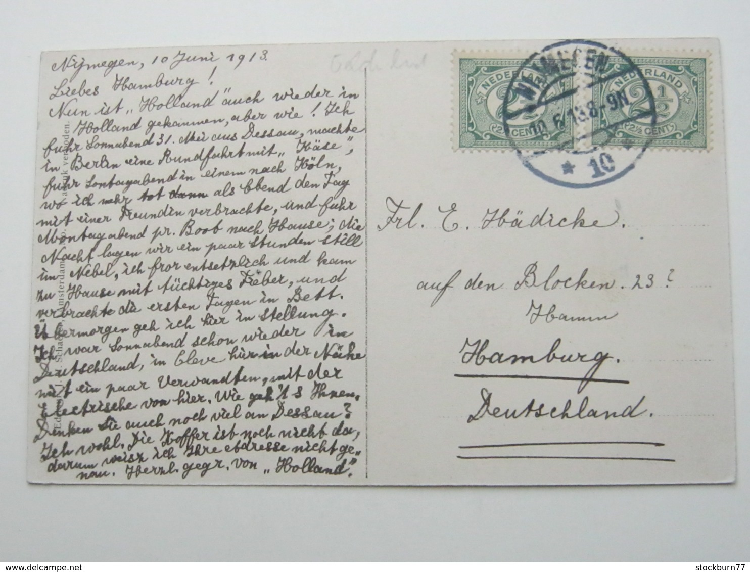 Carte Postale  , Briefkaart , NIJMEGEN   1913 - Nijmegen